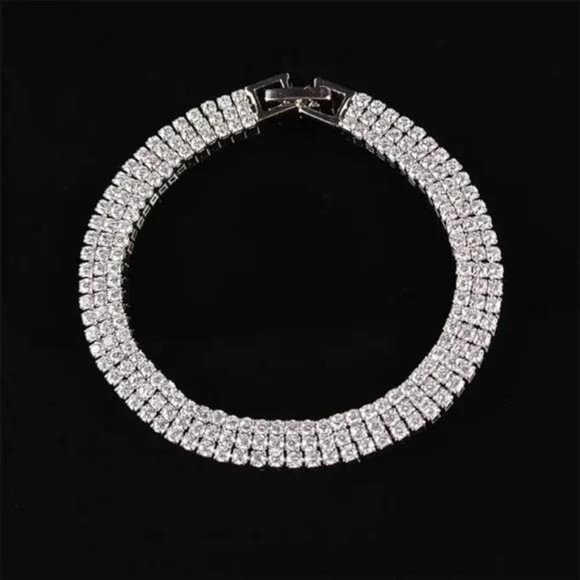 NEW LUXURY S925 DIAMOND SILVER BRACELET, NICE BRACELET, CUTE BRACELET - Picture 6 of 6